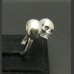 Серебряное кольцо 925 пробы "Два черепа"