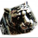 Серебряный тибетский мужской перстень "тигр"