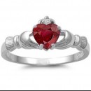 Серебряное кольцо с камнем "Gladdagh"
